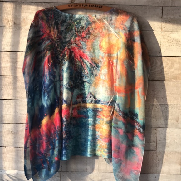 Leoma Lovegrove Watercolour graphic top - Picture 4 of 4